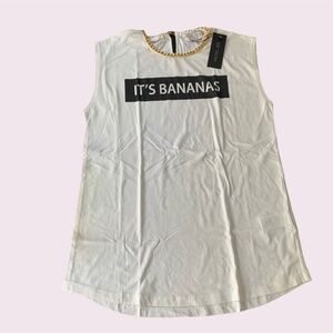 Rachel Zoe sleeveless t-shirt “It’s Bananas”